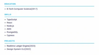 web developer cv Template free